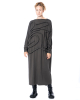 La Vaca Loca, knitted dress with embossed look PROFUNDO - NOBANANAS - Image 3