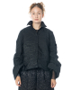 maria calderara, schwarze Metallic-Taftbluse - Nobananas - Bild 3