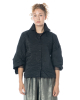 maria calderara, schwarze Metallic-Taftbluse - Nobananas - Bild 5
