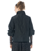maria calderara, schwarze Metallic-Taftbluse - Nobananas - Bild 6