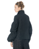 maria calderara, schwarze Metallic-Taftbluse - Nobananas - Bild 7