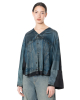 annette görtz, blouse CAD with denim print 