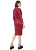 PLEATS PLEASE ISSEY MIYAKE, balloon sleeve dress NOVEMBER carmine