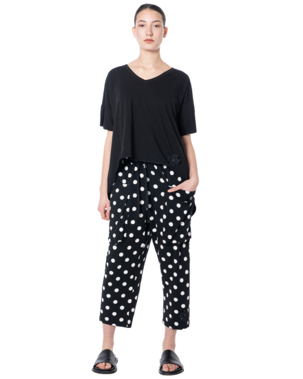 PLUSLAVIE PLÜ, bequeme Jerseyhose RELAX PANT mit Punkten - NOBANANAS - Bild 5