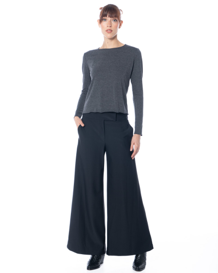ULI SCHNEIDER, techno stretch pants with wide waistband - NOBANANAS - Image 1