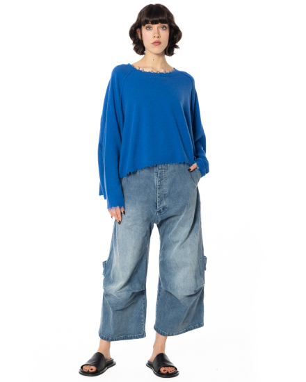 RUNDHOLZ, washed denim pants 1261040112 - NOBANANAS - Image 6