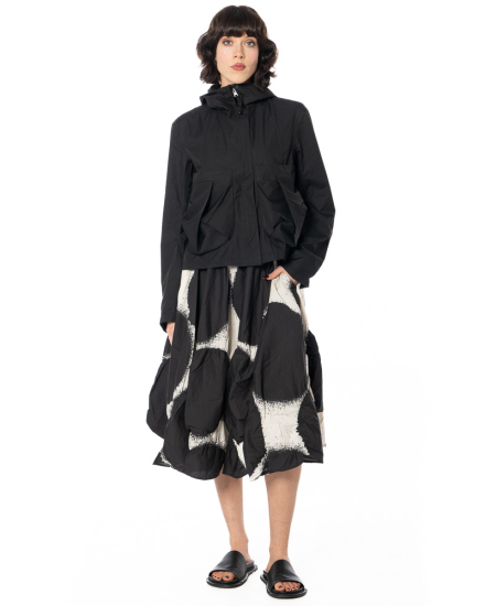 RUNDHOLZ, cotton skirt with spray-dot print 1261260304 - NOBANANAS - Image 2