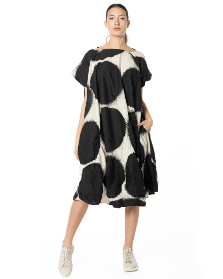 RUNDHOLZ, cotton dress with circle print 1261260901 - NOBANANAS - Image 4