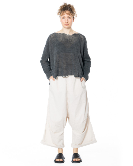 RUNDHOLZ, A-line sweater with rolled hem  1261720712 - NOBANANAS - Image 3