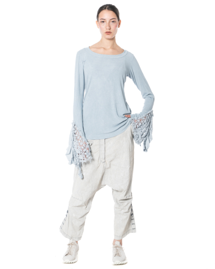 RUNDHOLZ DIP, 3/4-length denim stretch pants  1262070105 - NOBANANAS - Image 11