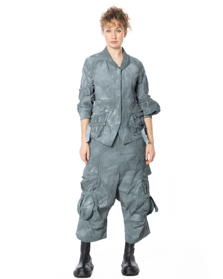 RUNDHOLZ DIP, baggy cotton pants with buckle straps 1262390104 - Nobananas - Image 1