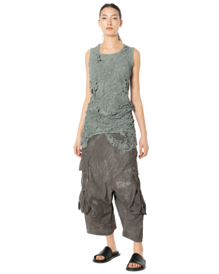 RUNDHOLZ DIP, fitted cotton top with lace 1262520810 - NOBANANAS - Image 5