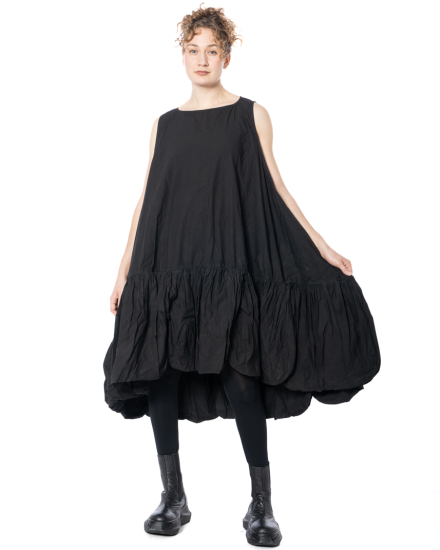 RUNDHOLZ DIP, A-line dress with gathered hem 1262530918 - NOBANANAS - Image 3