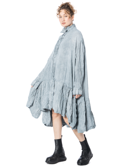 RUNDHOLZ DIP, flared cotton dress with ruffle 1262580905 - NOBANANAS - Image 4