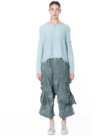RUNDHOLZ DIP, fringed silk knit sweater 1262650704 - NOBANANAS - Image 4