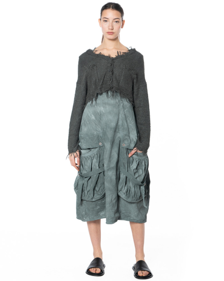 RUNDHOLZ DIP, finely knitted jacket with fringe edges 1262657107 - NOBANANAS - Image 4