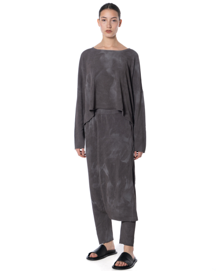 RUNDHOLZ DIP, loose cotton joggers with skirt overlay 1262697606 - NOBANANAS - Image 5