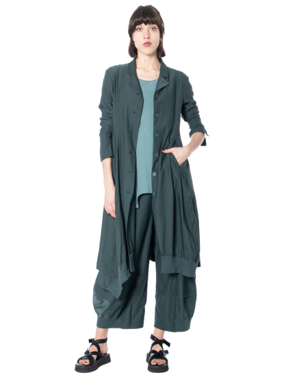 RUNDHOLZ BLACK LABEL, long coat with button placket 1263281206 - NOBANANAS - Image 5