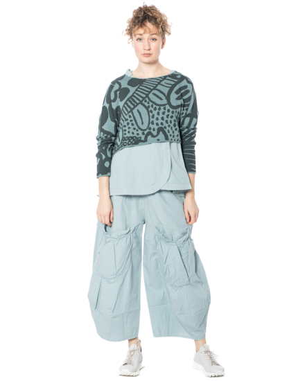 RUNDHOLZ BLACK LABEL, wide pants with patch pockets 1263400101 - NOBANANAS - Image 9