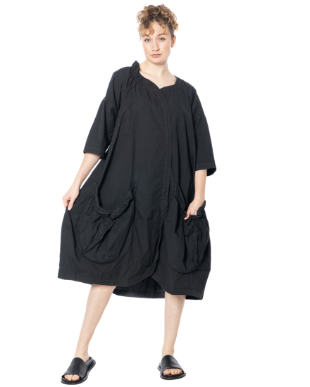 RUNDHOLZ BLACK LABEL, loose dress with patch pockets 1263400905 - NOBANANAS - Image 2