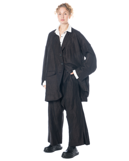 RUNDHOLZ, lange Jacke mit Webstruktur 2251081106 - NOBANANAS - Bild 5