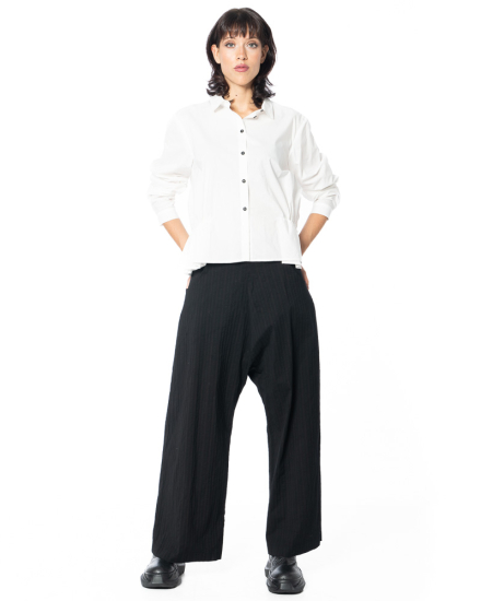 RUNDHOLZ, weite Wollhose im Streifen-Design 2251110125  - NOBANANAS - Bild 1