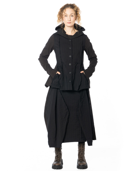 RUNDHOLZ, tailored wool jacket with peplum 2251111101 - NOBANANAS - Image 6