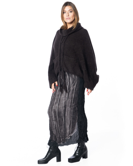RUNDHOLZ, Maxirock im Crinkle-Look mit Print 2251470302 - NOBANANAS - Bild 1