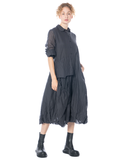 RUNDHOLZ, Hemdblusenkleid mit Ballon-Rock 2251550903  - NOBANANAS - Bild 2