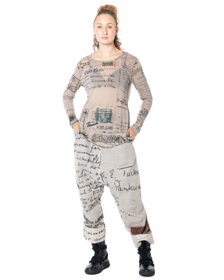 RUNDHOLZ DIP, Hose mit Schriftzug-Print 2252170104 - NOBANANAS - Bild 2
