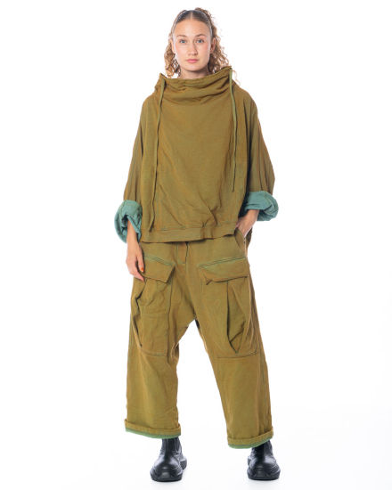 RUNDHOLZ DIP, Cargo Pants made of Cotton Sweatshirt Fabric 2252500102 - NOBANANAS - Image 1