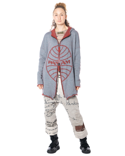RUNDHOLZ DIP, Knit Cardigan with Jacquard Print 2252647102 - NOBANANAS - Image 3