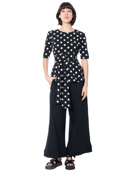 PLUSLAVIE PLÜ, Polka Dot-Shirt X POSE SHIRT mit Gürtel - NOBANANAS - Image 1