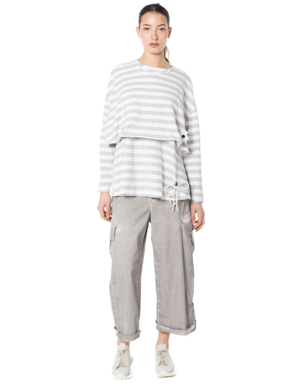 PLUSLAVIE PLÜ, kurzes Streifen-Sweatshirt SNUGGLE SHIRT - NOBANANAS - Image 7