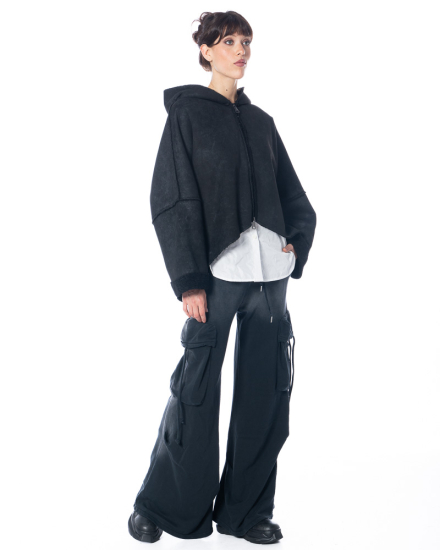 LA HAINE INSIDE US, Bomber Jacket made of Faux Fur W5168 - NOBANANAS - Image 9