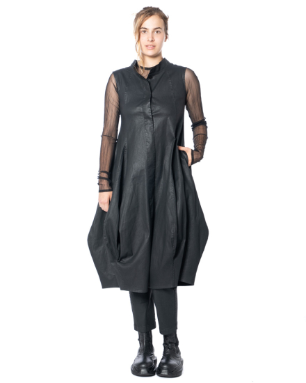 KEDZIOREK, high-neck modern dress 5312 - NOBANANAS - Image 3
