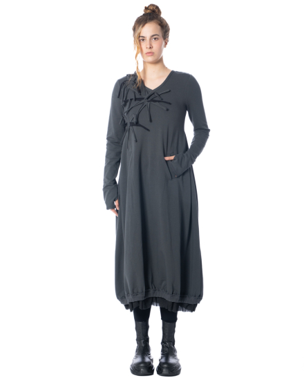 KEDZIOREK, Dress with Ruffle Trim and Pockets 5344 - NOBANANAS - Image 2