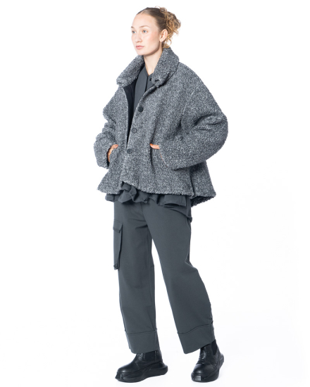 KEDZIOREK, plush teddy bouclé jacket 5364 - Nobananas - Image 1