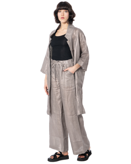 KEDZIOREK, weit geschnittene Leinenhose 5477 - NOBANANAS - Image 5