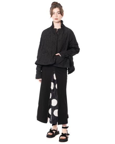 PLUSLAVIE PLÜ, black taffeta jacket T HOMEY - NOBANANAS - Image 2