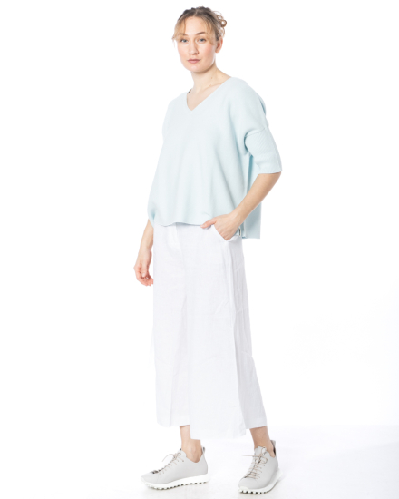 HENRY CHRIST, knitted sweater with V-neck - NOBANANAS - Image 6