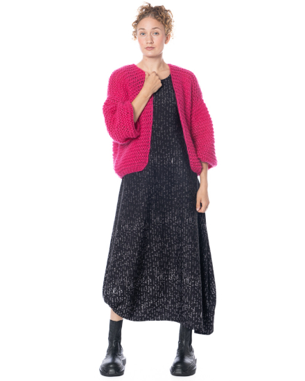 Atelier Basile, Cardigan COLETTE Fuchsia - NOBANANAS - Image 5
