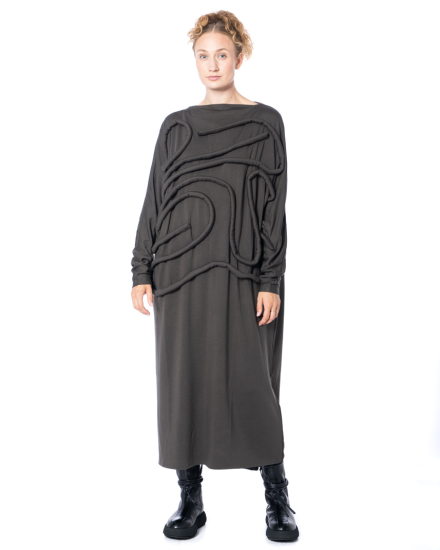 La Vaca Loca, knitted dress with embossed look PROFUNDO - NOBANANAS - Image 3