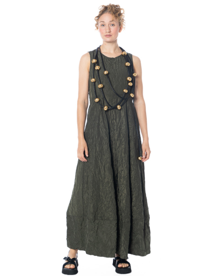 maria calderara, Crinkle-Taftkleid mit Glockensilhouette - Nobananas - Bild 9