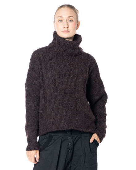 studiob3, comfortable turtleneck knit sweater VANOVA - NOBANANAS - Image 6