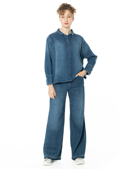 HENRY CHRIST, jeans with glitter stitching