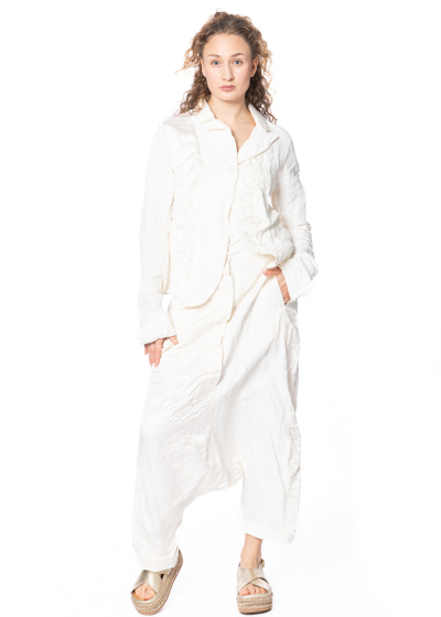 RUNDHOLZ, straight-cut pants from linen and cupro 1241630109