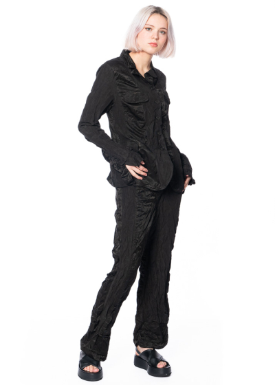RUNDHOLZ, high waist pants from sustainable fabrics 1241630110
