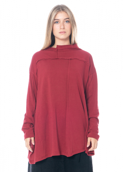 Moyuru, Cotton Sweater in Asymmetrical Cut | NOBANANAS
