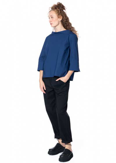 annette görtz, boxy blouse DOTTI with stand-up collar